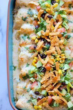 Green Chile Recipes, White Chicken Enchiladas, Chile Recipes, Sour Cream Sauce, Chicken Enchilada, Enchilada Recipes, White Chicken, Green Chile, Chicken Enchiladas