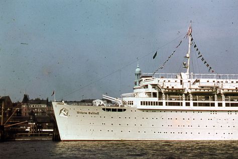 Color Photo of the MV Wilhelm Gustloff Wilhelm Gustloff, Cunard Line, Color Photo, Cargo Liner, Cruise Ship, Sailing Ships, Disneyland, Passenger, Steam