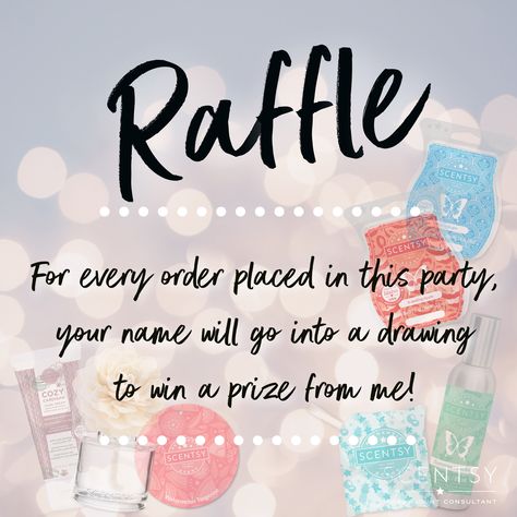 Raffle Party Game Scentsy Booking Blitz, Scentsy Goal Post, Scentsy Vip Group Name Ideas, Scentsy Pop Up Shop, Scentsy Home Party Games, Online Scentsy Party Games, Scentsy Fb Party Posts, Scentsy Facebook Posts, Friday Scentsy Post