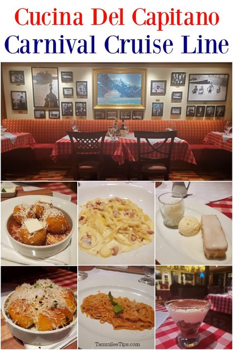 Epic Guide to Cucina Del Capitano Italian Restaurant on Carnival Cruise Ships Carnival Cruise Recipes, Cat Bread, Carnival Ships, Carnival Vista, Carnival Cruises, Carnival Breeze, Carnival Magic, Carnival Cruise Ships, Guide To