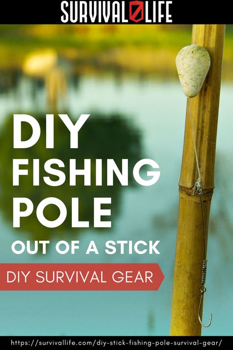 This DIY fishing pole is probably the easiest thing you’ll ever get to a DIY tutorial. Just in case you don’t have any sort of background in fishing, this definitely will help you out! #DIYfishingpole #fishingpole #fishingstick #fishingtips #fishingtechniques #fishingequipment #fishing Diy Fishing Pole, Diy Fishing Gear, Survival Fishing, Diy Survival, Stick Diy, Diy Fishing, Walleye Fishing, Fishing Diy, Crappie Fishing