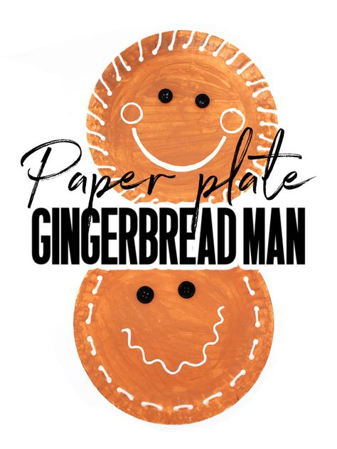 This Paper Plate Gingerbread Man is a cute and fun way to spend the afternoon and enjoying a Christmas activity. Gingerbread Man Craft, Gingerbread Man Crafts, Winter Unit, Man Crafts, Christmas Activity, Gingerbread Girl, Paper Plate Crafts, Plate Crafts, Craft For Kids