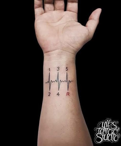 Stick Shift Tattoo Ideas, Mechanic Tattoo Ideas For Men, Tattoo For Car Guys, Car Guys Tattoo, Tattoos For Mechanics, Tattoo Ideas For Car Guys, Car Gear Tattoo, Motor Tattoo Ideas, Mechanic Tattoo For Men