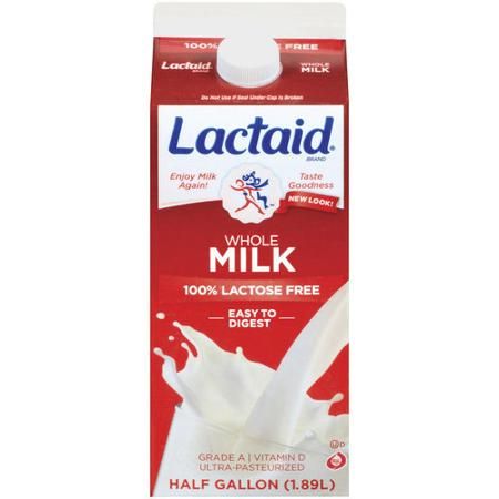 Lactaid 100% Lactose Free Whole Milk, .5 gal Gluten Free Milk, Farm Fresh Milk, Lactose Free Recipes, Lactose Free Milk, Lactose Free Diet, Lactose Intolerant, Fresh Milk, Lactose Free, Whole Milk