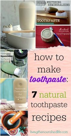 How to Make Toothpaste Natural Toothpaste Recipes   from-livingthenourishedlife.com Make Toothpaste, How To Make Toothpaste, Natural Toothpaste Recipe, Diy Toothpaste, Toothpaste Recipe, Homemade Toothpaste, Pasta Dental, Handmade Skincare, Diy Kosmetik