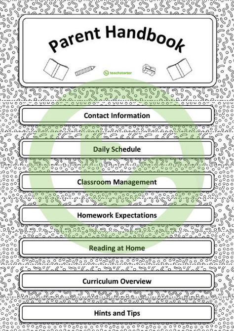 Teaching Resource: An editable parent handbook template. Parent Handbook Template, Flip Book Template, Parent Teacher Relationship, Western Ideas, Parent Handbook, School Must Haves, Best Year Yet, Back To School Night, Teacher Planning