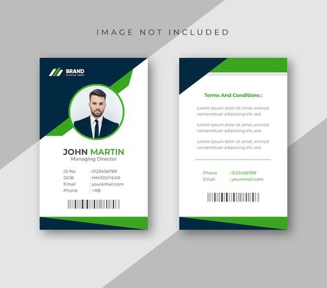 Office id card template colorful and cre... | Premium Vector #Freepik #vector #business-promotion #modern-business #random #marketing Quote Template Design, Agency Business Cards, Identity Card Design, Id Card Design, Shadi Card, Digital Advertising Design, Drink Design, Eagle Wallpaper, Free Download Photoshop