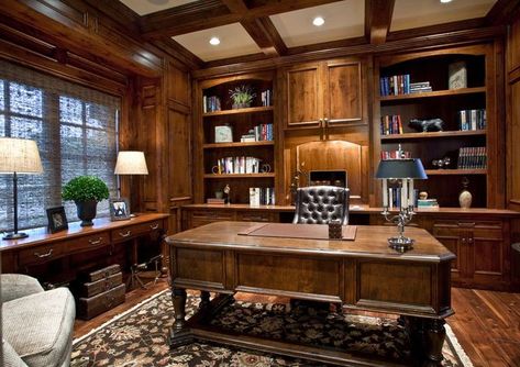 how about an office just off the front entrance?  half of the formal LR would make fine size home office for us to share... Built In Bookshelves, Home Office Design Ideas, Lawyer Office, Outfit Office, Office Design Ideas, Best Office, Studio Living, Design Websites, Home Libraries