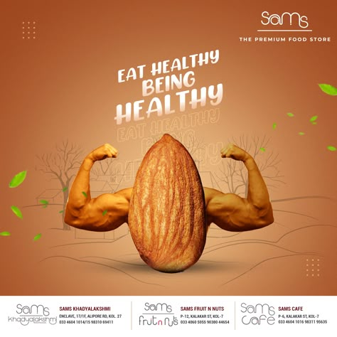 Eat Healthy Being Healthy | Social Media Dry Fruit Post | Shiv Graphic Designer
#socialmediacreativead s #socioalmediacreativepost #socialmediadryfruitcreativeads #socialmediadryfruitpost #socialmediaconceptualpost #socialmediapost #socialmediaads #dryfruit #dryfruitads #shivcreative #shivgraphicdesigner Almonds Social Media Post, Fruit Social Media Design, Dry Fruits Social Media Post, Dry Fruits Creative Ads, Healthy Food Creative Ads, Healthy Food Social Media Design, Nuts Social Media Ads, House Post Ideas, Fruits Creative