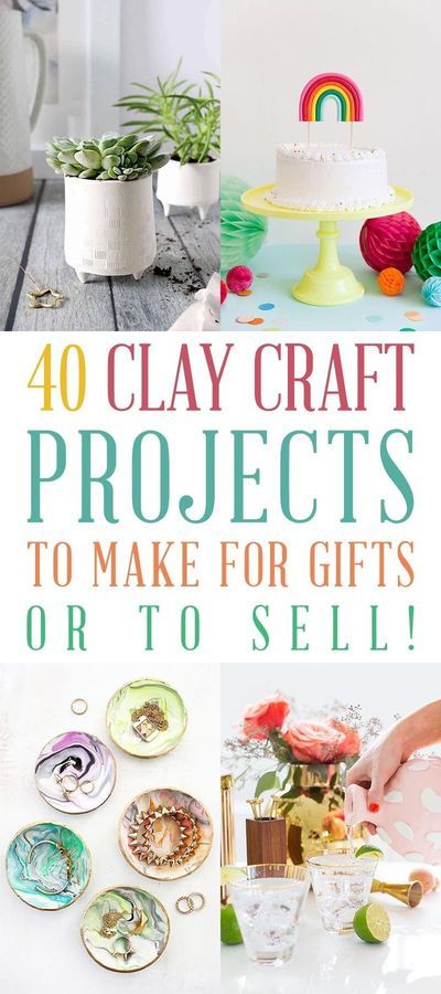 How To Glaze Polymer Clay, Things To Make With Polymer Clay Easy, Easy Polymer Clay Ideas For Beginners, Diy Sellable Crafts, Handmade Clay Pots, Make Your Own Clay, Clay Gifts, Easy Polymer Clay, Clay Items