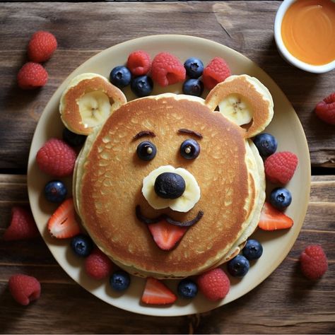 Kid Pancake Ideas, Pancake Faces For Kids, Cute Pancakes For Kids, Fun Pancake Shapes, Back To School Pancakes, Pancake Shapes For Kids, Cute Pancakes Ideas, Kids Pancakes Ideas Fun, Fun Pancakes For Kids