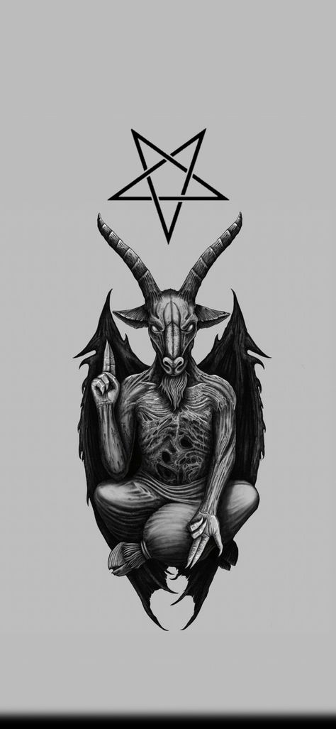 Baphomet Wallpaper Aesthetic, Insidious Demon, Laveyan Satanism, G.o.a.t Wallpaper, Satanic Tattoos, The Satanic Bible, Horror Merch, Ancient Egyptian Deities, Demon Tattoo