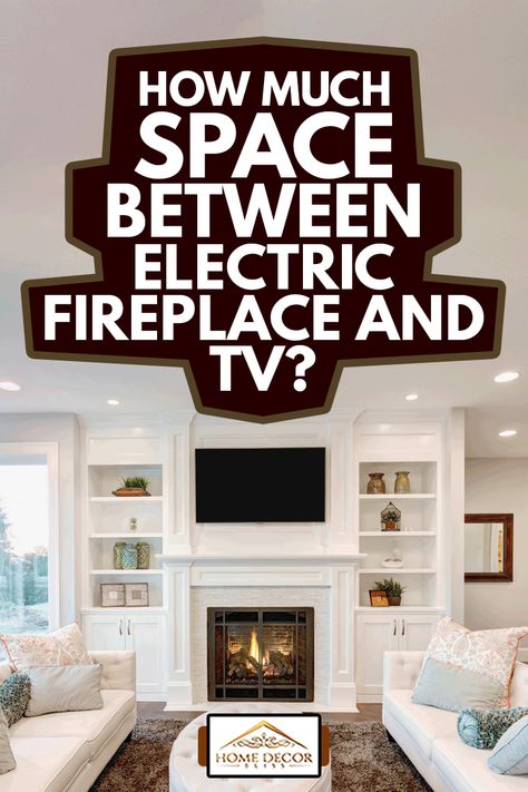 Wall Unit Around Fireplace, Electric Fireplace Without Mantle, Bookshelves With Electric Fireplace, Bookshelf Wall With Tv And Fireplace, Electric Fireplace With Built In Cabinets, How To Make An Electric Fireplace Look Real, Tv Fireplace Cabinet, Electric Fireplace Ideas With Tv Small Wall, Electric Fireplace With Tv And Built Ins