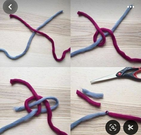 Joining Yarn Crochet, Joining Yarn, Knitting Hacks, Crochet Hack, Knitting Basics, Knitting Instructions, Crochet Stitches Tutorial, Crochet Instructions, Knitting Tutorial