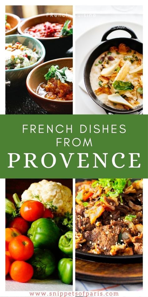 French dishes from Provence, France French Mediterranean Food, Provence France Food, French Provincial Recipes, South Of France Recipes, South Of France Dinner Party, Provence Dinner Party, French Spring Recipes, French Country Food, Healthy French Food