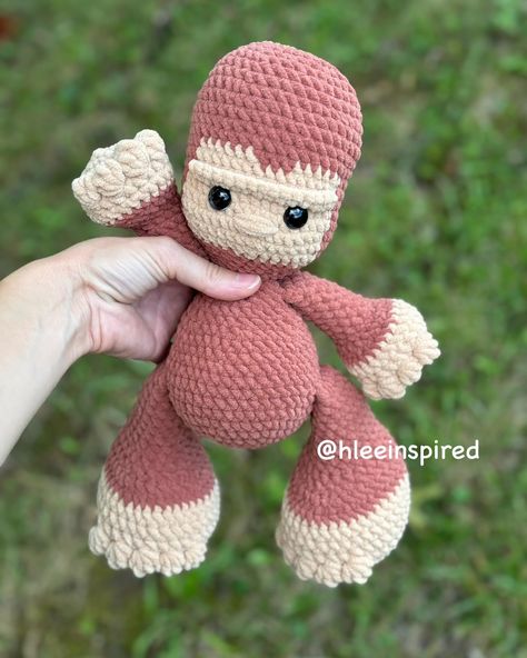 Happy pattern release day!!! 🥳 I had the pleasure of testing for Nikki @innoscent_teddies newest pattern Bigfoot pattern! I had the perfect colors already in my yarn stash from @joann_stores Big Twist Posh. Isn’t he adorable???? Head over to her page to get the details on where to snag this cutie. 🥰 #hleeinspired #crochetplushie #crochetplush #crochetpattern #handmadewithjoann #patterntester #bigfoot #yarnstash #crochetwithme #childofgod #forhisglory Crochet Patterns, Bigfoot Crochet Pattern, Bigfoot Crochet, Bigfoot Pattern, Big Twist, Yarn Stash, Emotional Support, Twist, Yarn