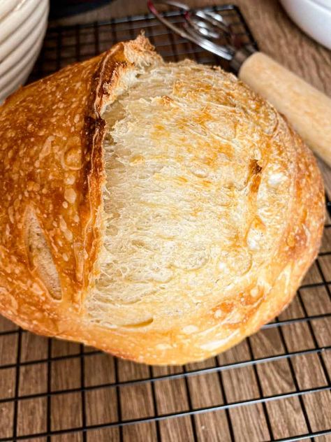 How to Make a Small Sourdough Loaf - Easy Mini Bread! - Stretch and Folds Small Sourdough Bread, Sourdough Pullman Loaf Pan Recipes, Sourdough Bread Mini Loaves, Sourdough Mini Loaf, Small Sourdough Loaves, Small Loaf Sourdough Bread, Small Sourdough Loaf Recipe, Small Sourdough Loaf, Small Batch Sourdough Bread