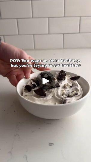 18K views · 7.7K reactions | When snack time is boring and you need to spice it up, look no further! This Oreo McFlurry Dupe is a lean, mean, protein machine 🍦Perfect for these long spring and summertime days 😮‍💨

By @keltonmalay

Follow for more high protein recipes 🔥

Ingredients:

- 1 cup (8 oz) Fat-Free Milk
- About 1 tablespoon Sugar-Free Pudding Mix
- 1 scoop Vanilla Protein Powder
- Dash of Vanilla extract
- 3-4 Oreos

Instructions:

1. In Ninja Creami pint, combine 1 cup of fat-free milk, about 1 tablespoon of sugar-free pudding mix, protein powder and 1 Oreo cookie.
2. Mix until all ingredients are well combined and the mixture is smooth. Freeze 24 hours minimum. 
3. After 24 hours, remove and place in Ninja Creami. Select “Ice Cream” and allow to mix. 
4. Remove the lid and i Sugar Free Pudding, Protein Treats, Healthy Protein, Vanilla Protein Powder, Low Sugar, Oreo Cookies, High Protein Recipes, Protein Foods, Snack Time