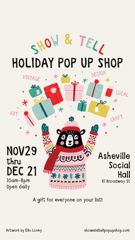 Holiday Pop Up Shop Ideas, Pop Up Market Poster, Pop Up Shop Poster, Christmas Pop Up Shop, Holiday Pop Up Shop, Holiday Pops, Pop Up Market, Christmas Pops, Christmas Post