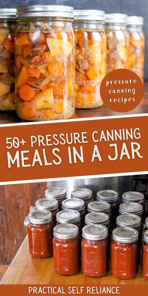 Meals In Jars, Canning Meals, Pressure Canning Meat, Canning Soup Recipes, Meal In A Jar, Canning Meat, Historical Food, Easy Canning, Pressure Canning Recipes