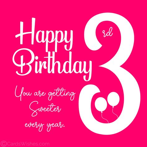 3rd Birthday Caption, Three Year Old Quotes, 3 Yr Birthday Party Ideas, Happy 3rd Birthday Girl, Happy 3rd Birthday Granddaughter, Happy 3rd Birthday Boy Quotes, 3rd Birthday Quotes For Daughter, 3rd Bithday Girl, Happy 3rd Birthday Girl Quotes