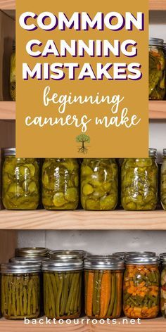 Do you know what the most common canning mistakes are? Are you making these mistakes? Find out here. Pantry Basics, Canning Equipment, Easy Canning, Pressure Canning Recipes, Eat Meals, Canning 101, Low Acid Recipes, Modern Homestead, Canning Fruit