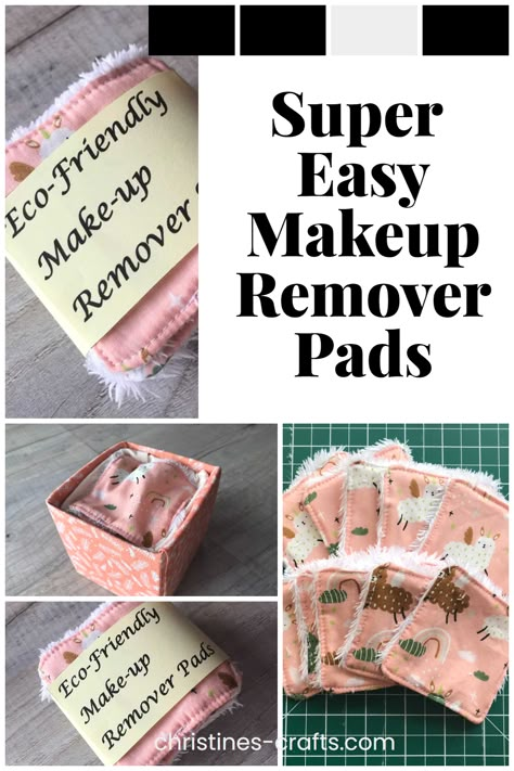 Diy Face Pads Makeup Remover Wipes, Sewing Makeup Remover Pads, Reusable Makeup Wipes, Diy Face Cloths, Makeup Wipes Diy, Carnival Stalls, Diy Makeup Remover Wipes, Diy Makeup Remover Pads, Zero Waste Makeup