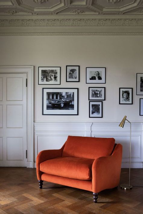 Small Loveseat, Orange Sofa, Quirky Home, Rockett St George, Velvet Loveseat, Pink Living Room, Small Sofa, Velvet Armchair, Beautiful Chair