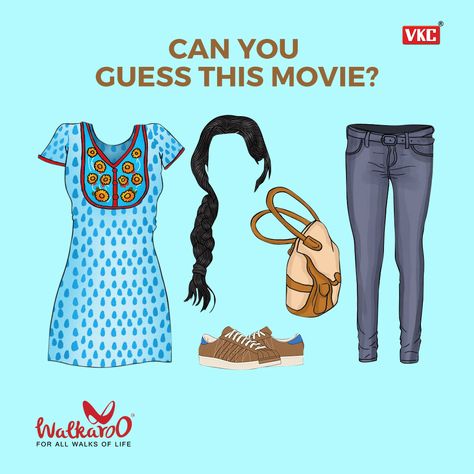 Are you a movie buff? Guess the movie by identifying the character and comment below your answer! #guessthemovie #walkaroo #footwear Guess The Bollywood Movie Game, Bollywood Characters Theme Party, Bollywood Day In College Ideas, Bollywood Theme Party Dress, Movie Posters Vintage Originals, Guess The Character, Kitty Party Themes, Bollywood Theme Party, Movie Games