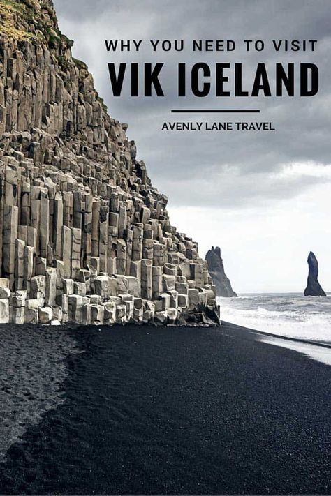 Vik Iceland, Why It Is A MUST See! Black Beach In Iceland, Iceland Beach, Iceland Resorts, Europe Adventure, Vik Iceland, Iceland Vacation, Iceland Adventures, Blue Lagoon Iceland, World Most Beautiful Place