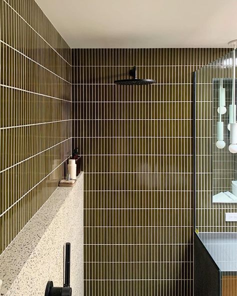 Practical Bathroom Design, 70s Bathroom Tile, Modern Bathroom Terrazzo, Small Bathroom With Shower Only, Terrazzo Tiles Bathroom, Bathroom Design Color, Playful Bathroom, Bathroom Terrazzo, Natural Color Scheme