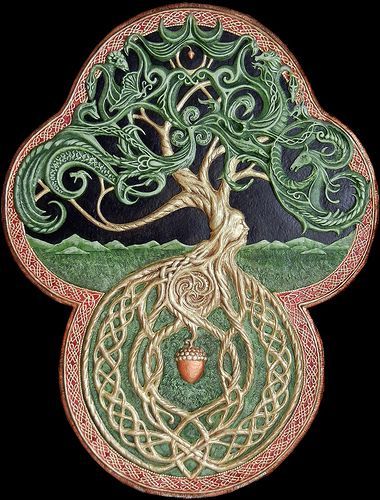 The Celtic Tree of Life Celtic Mythology, Cast Paper, Tree Of Life Artwork, Oak Acorn, Celtic Artwork, Life Cast, Celtic Heritage, Tree Of Life Art, Celtic Tree Of Life