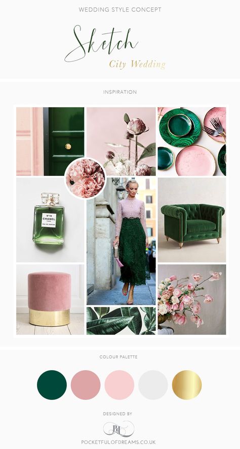 A Sketch London Wedding: Rose Quartz and Malachite Wedding Inspiration Board Rose Quartz Wedding, Sketch London, Wedding Inspiration Board, Trendy Bedroom, Decoration Inspiration, Inspiration Boards, Green And Pink, Bridal Inspiration, Wedding Planners