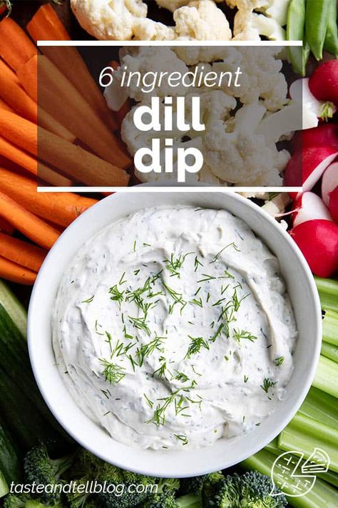 An easy dip that is perfect for vegetables, this Dill Dip only takes minutes to prepare. It doesn’t get more simple than this! Dill Dip Recipe Sour Cream And Mayo, Fresh Dill Dip Recipe, Dill Veggie Dip Recipe, Homemade Veggie Dip, Easy Vegetable Dip, Easy Dill Dip, Dill Veggie Dip, Dill Dip Recipe, Easy Dips To Make