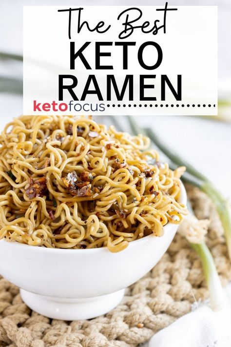 Keto Noodle Substitute, Keto Ramen Soup, Keto Recipes Asian, Keto Peanut Noodles, Keto Ramen Noodle Recipes, Low Carb Ramen Noodles, Keto Asian Noodles, Keto Ramen Noodles, Keto Konjac Noodles Recipes