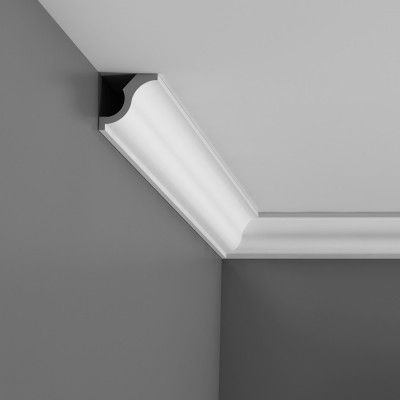 Orac Axxent have created a budget range of lightweight covings, cornices, dado rails and wall mouldings. Easy to install making them the perfect choice for both trade and DIY installers Foam Crown Molding, Ceiling Coving, Cornice Design, Ceiling Trim, Dado Rail, Orac Decor, Ceiling Detail, Bar Room, Wall Molding