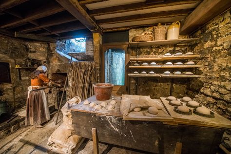 Fantasy Bakery, Old Bakery, Rustic Bakery, Vintage Bakery, Bakery Kitchen, Bakery Interior, Bread Shop, Stone Kitchen, Bakery Shop