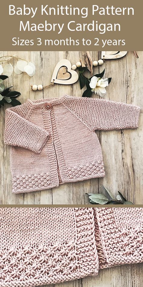 Cardigan Til Baby, Baby Cardigan Knitting Pattern Free, Drops Baby, Baby Cardigan Pattern, Baby Sweater Patterns, Baby Sweater Knitting Pattern, Baby Boy Knitting, Knitted Baby Cardigan