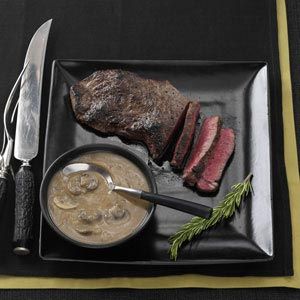 Sirloin Steak with Rich Mushroom Gravy / tasteofhome.com  //  shows how to make a "dry roux"  j. Bordelaise Sauce Recipe, Bordelaise Sauce, Mushroom Gravy Recipe, French Sauces, Beef Steak Recipes, Top Sirloin Steak, Sirloin Steak, Red Wine Sauce, Mushroom Gravy