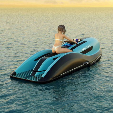 STRAND CRAFT V8 DAYTONA GT IS A VINTAGE-STYLE PERSONAL JET-SKI ON STEROIDS Fishing Jet Ski, Water Car, Jet Boat, Electric Boat Engine, Small Jet Boats, Jet Ski Fishing, Personal Jet, Jet Skies, Jetski