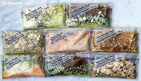 Dry Soup Mixes, Dry Soup Mix Recipes, Nutritious Soups, Soup Seasoning, Survival Food Kits, Freeze Dried Meat, Best Survival Food, Dry Soup Mix, Homemade Dry Mixes