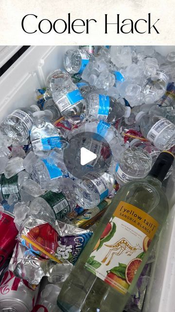 Kim Charon | Charcuterie & Things LLC on Instagram: "🚨 Cooler Hack Alert! 🚨  This hack just changed our lives! 💡 I can’t remember where I saw this so I can’t give the proper credit but you NEED to try this genius cooler trick (plus I really impressed my husband 💁🏻‍♀️)  	1.	Open the bottom of all your drink boxes. 	2.	Place the boxes in the cooler upside down. 	3.	Add ice over the boxes. 	4.	Pull the boxes up, and voila! All your drinks are perfectly distributed and chilled evenly! 🥤❄️  No more digging for your favorite drink! 🙌  SAVE and FOLLOW @charcuterie_n_things for more party tips!  #BBQHacks #CoolerTips #SummerVibes #LifeChanger #PartyPrep #charcuterieandthings" Water Trough Drink Cooler, Ice Chest Organization, Keeping Drinks Cold At A Party, Ice Chest Hacks, Party Cooler Ideas, Drink Cooler Ideas Outdoor Parties, Cooler Tricks, Cooler Hacks, Social Media Filters