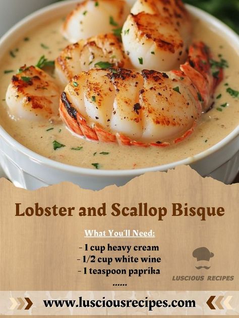 Lobster And Crab Bisque, Scallop Bisque, Cafe Zupas Recipes Copycat Lobster Bisque, Creamy Lobster Bisque, Butternut Squash Lobster Bisque, Lobster Bisque, Lobster Tails, Lobster Recipes, Cheesecake Factory