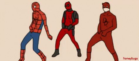 Team Red Deadpool GIF - TeamRed Deadpool Spiderman - Discover & Share GIFs Daredevil Gif, Deadpool Y Spiderman, Charlie Brown Jr, Deadpool And Spiderman, Univers Marvel, Dead Pool, Marvel Daredevil, Red Team, Dc Movies