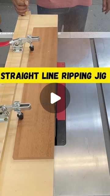 Table Saw Jigs Diy, Rigid Table Saw, Taper Jig, Woodworking Hacks, Table Saw Jigs, Plywood Table, Table Saws, Tool Table, Saw Tool