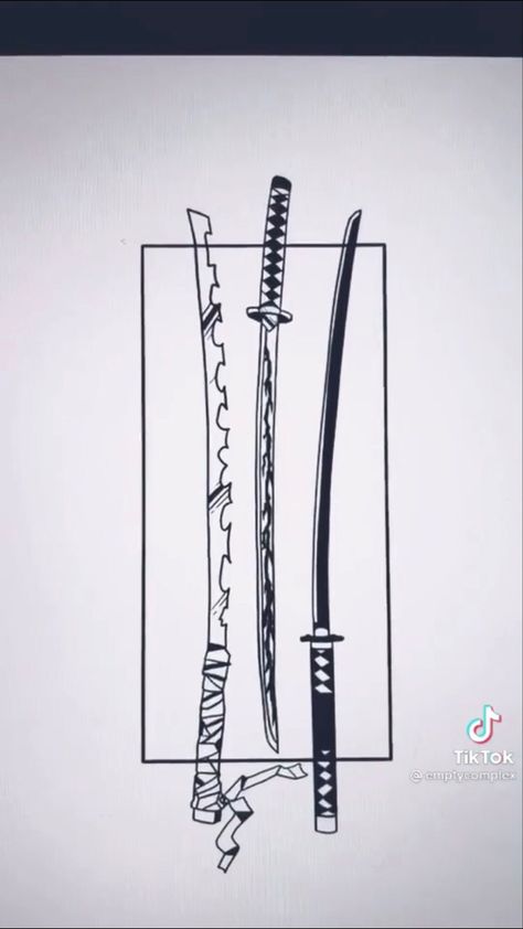 Demon Slayer Swords Tattoo Ideas, Anime Tattoo Ideas Manga Demon Slayer, Inosuke Hashibira Swords Tattoo, Demon Slayer Swords Wallpaper, Simplistic Anime Tattoo, Demon Slayer Tattoo Inosuke, Zenitsu Tattoo Design, Demon Slayer Tattoo Zenitsu, Demon Slayer Swords Tattoo