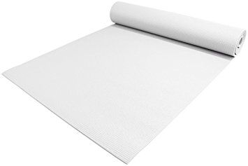 YogaAccessories 1/4'' Extra Thick High Density Premium Sticky Yoga Mat for Exercise and Fitness - White Pilates, Fitness Tips, White Yoga Mat, Pilates Yoga, Yoga Block, Physical Health, Yoga Mat, Density, Blue And Purple