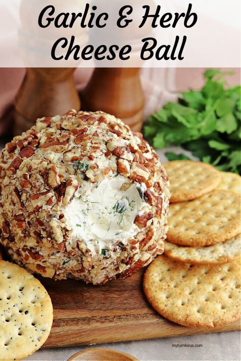 Cheese Ball Recipes Turkey, Easy Cheese Balls 3 Ingredients, Cheese Ball Ornament, Garlic And Herb Cheese Ball, Cheeseball Recipes Easy Simple, How To Make A Cheese Ball, Cheese Balls For Christmas, Cheese Ball Recipes Easy Thanksgiving, Easy Cheese Ball Recipe