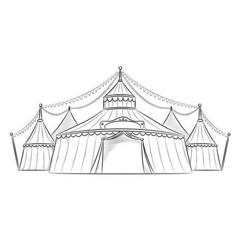 Grand drawing circus tents #AD , #sponsored, #paid, #drawing, #circus, #tents, #Grand Circus Tent Drawing, Circus Tent Illustration, Tent Drawing, Circus Tents, Circus Background, Carnival Fantasy, Circus Design, Procreate Ipad Art, Night Circus