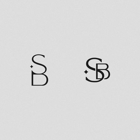 Mike Mazz ✦ Brand Designer on Instagram: “S+B Monogram Exploration  Trying something different this week!🧐Really diving into these letterforms combinations to create cohesion for…” B And S Logo, B And M, Letter Combination, B Monogram, M Letter, Design School, S Monogram, Instagram S, S B